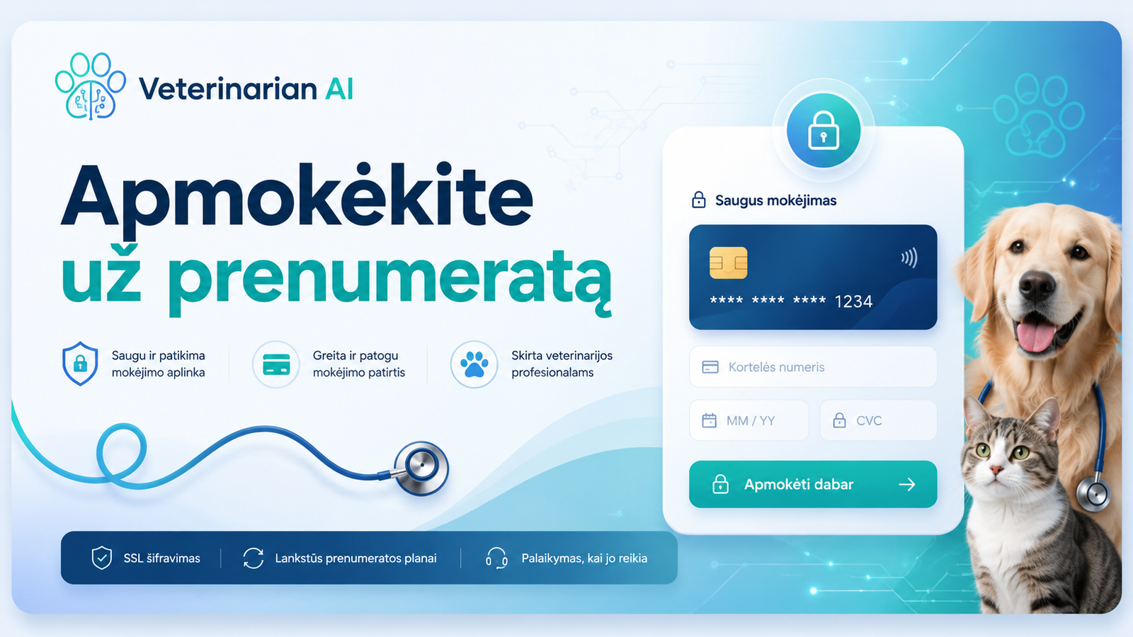 Apmokėkite už prenumeratą